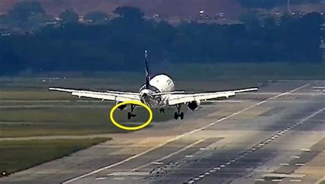 Brezilya''da uçak eksik tekerlekle iniş yaptı